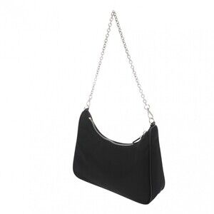 Prada Nylon Bag Re Black Edition Leather Shoulder